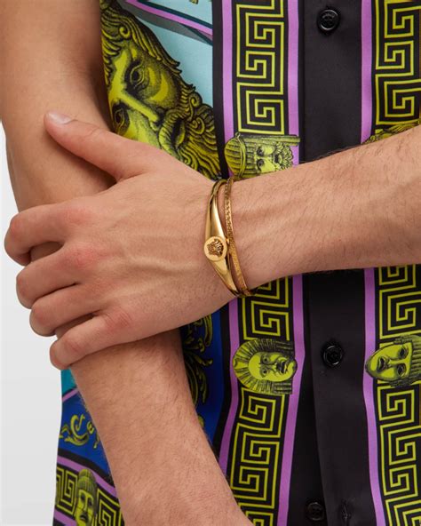 zlate prstene versace|versace jewelry for men.